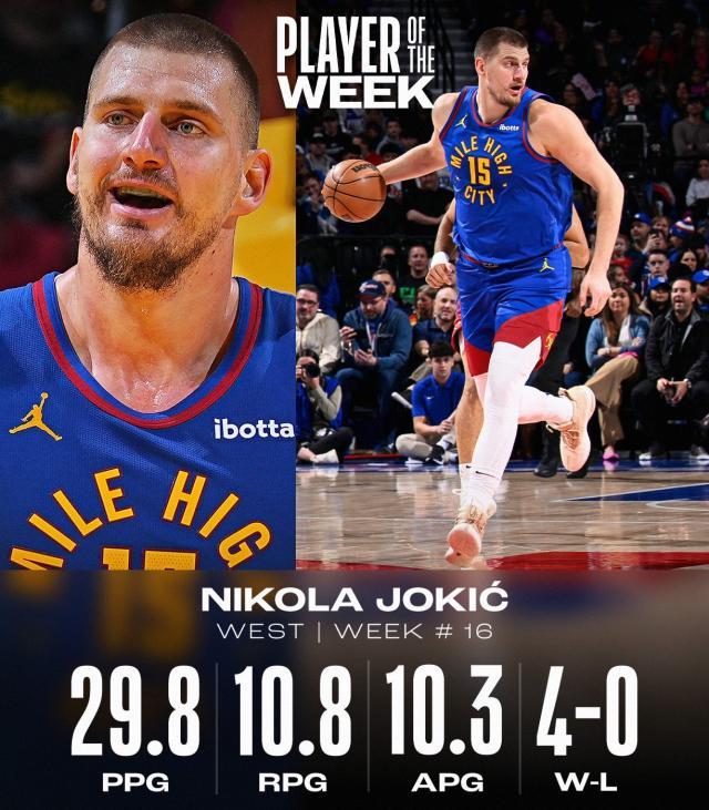 强到无聊!远离交易纷扰 SGA约基奇继续MVP白刃战